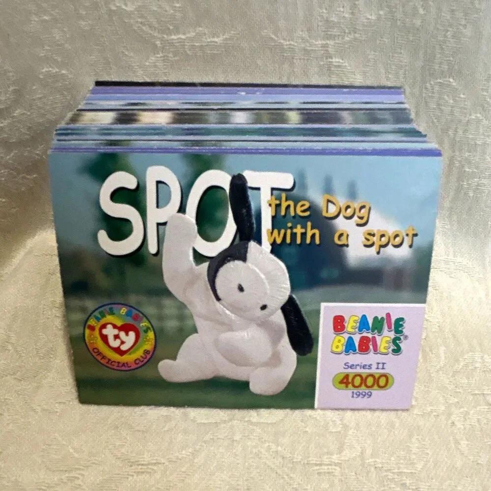 Lot of 60 Vintage 1999 Ty Beanie Babies Official Club Series II Trading Cards